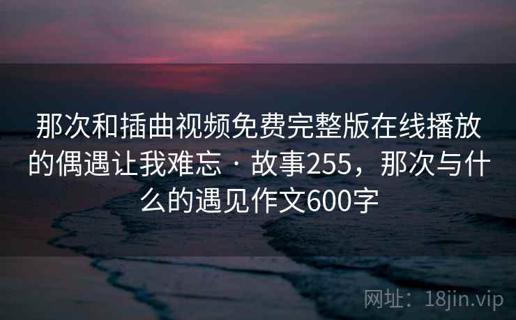 那次和插曲视频免费完整版在线播放的偶遇让我难忘 · 故事255，那次与什么的遇见作文600字